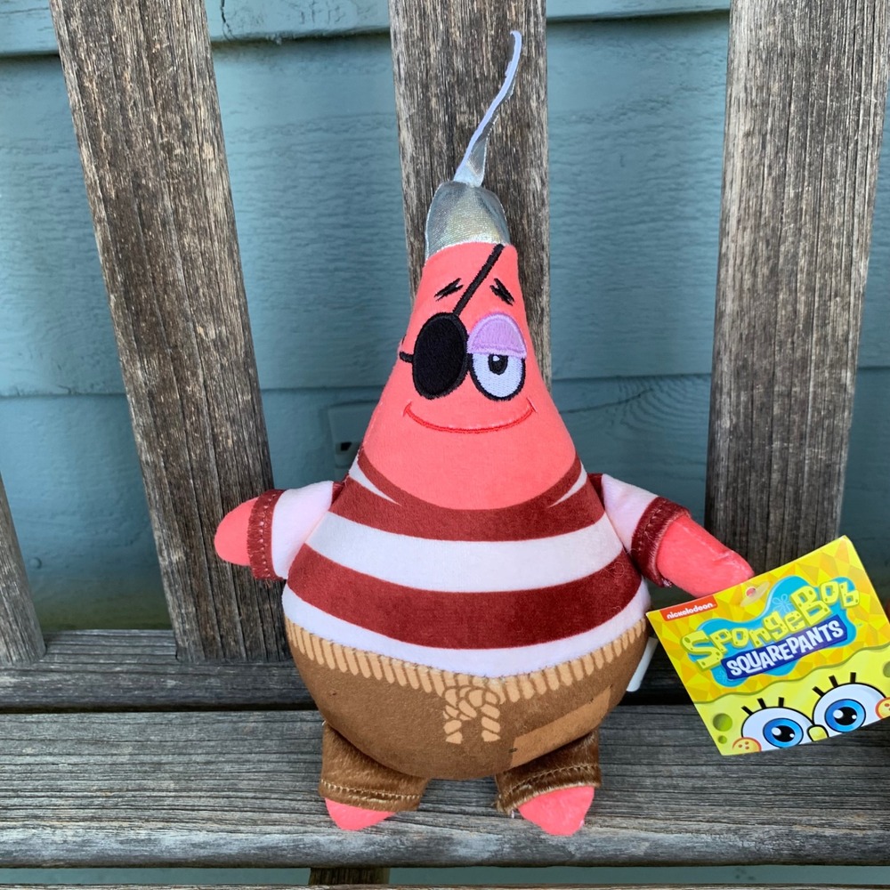 Nickelodeon Patrick Star Pirate Plush The SpongeBob Movie Search for SquarePants